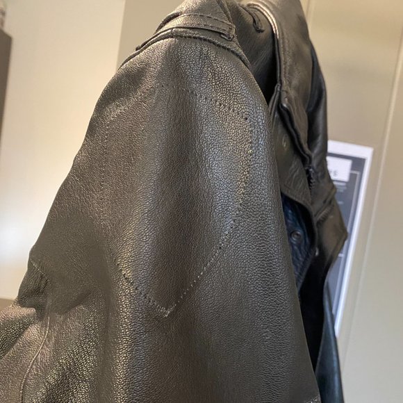 Appalachian Leatherworks Genuine Black Leather Jacket - Picture 8 of 10